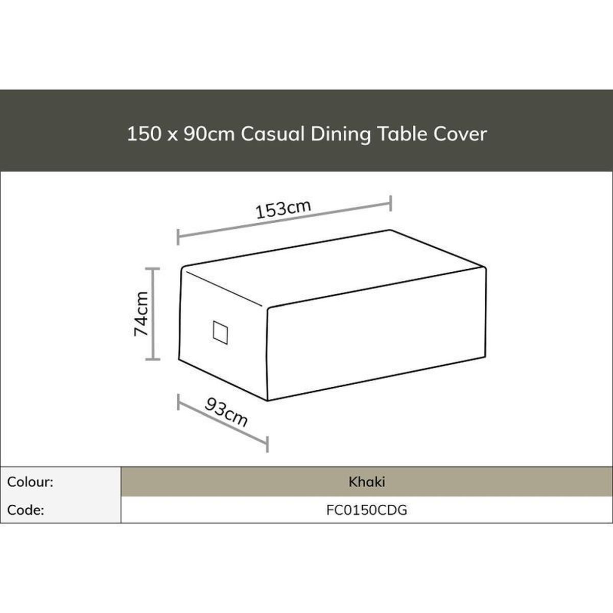 Bramblecrest Rectangle Casual Dining Table Set Covers